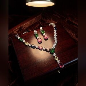 Solitaire Hydro Beautiful Necklace set Premium